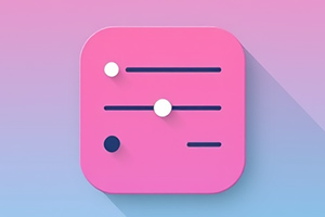 Icon showing adjustable settings for optimizing and converting images to desired formats